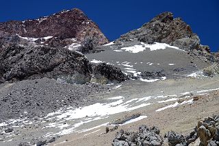 12 The Aconcagua Climb Zig Zags Up The Centre Of The Photo From Camp 3 Colera 5980m
